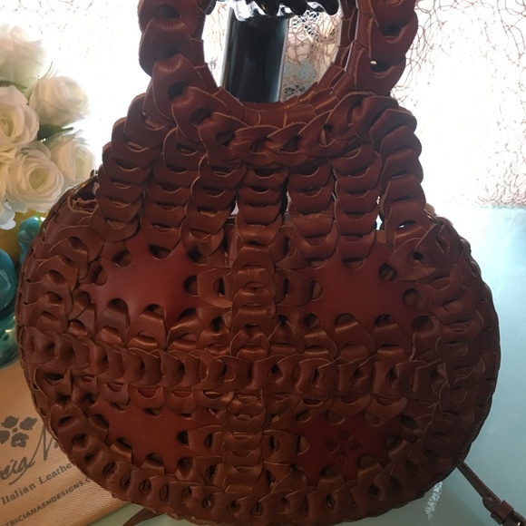 SOLD Patricia Nash Designs Ticci Tan Leather BAG - Picture 5 of 8